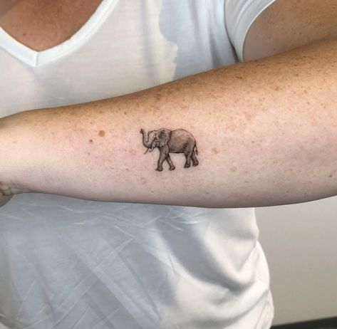 Africa Tattoo Ideas, Tattoo Pols, Family Tattoos Ideas, Tattoo Klein, Grey Ink Tattoos, Small Animal Tattoos, Tattoo Elephant, Family Tattoo Ideas, Africa Tattoos