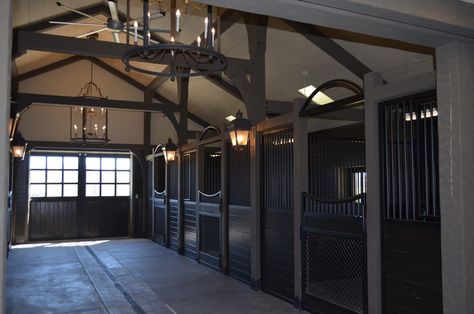 Horse Stalls, Dividers And Gates - Rockin J Equine Horse Stables Interior, Horse Stables Design, Horse Stalls Doors, Luxury Horse Barns, Equine Stables, Equine Barns, Luxury Horse, Stall Fronts, Horse Barn Ideas Stables