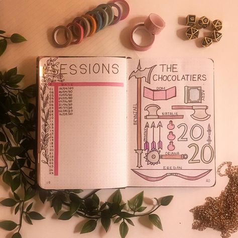 Dnd Journal Aesthetic, Dnd Character Journal Pages, Dnd Dm Journal, Dnd Journal Cover, D&d Notebook, Dnd Character Journal Ideas, Dnd Journal Pages, Dnd Scrapbook, Dnd Bullet Journal