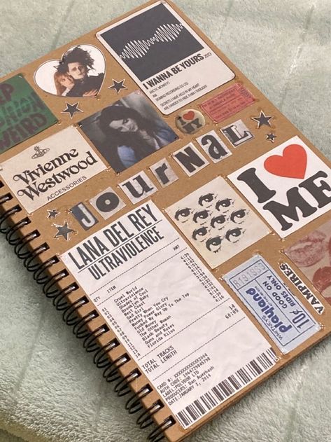 Journal Inspiration Writing, Bulletin Journal Ideas, Pretty Journals, Scrapbook Book, Art Journal Therapy, Diary Ideas, Memory Scrapbook, A Notebook, Journal Aesthetic