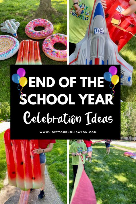 Discover end of the year celebration ideas for family traditions. End Of School Celebration Ideas, Schoolwide Celebration Ideas, Out Of School Party, End Of The Year Celebration Ideas, Last Day Of School Celebration Ideas, End Of The Year Party Ideas, End Of Year Party Ideas School, End Of The Year Party Ideas Classroom, End Of Year Party Ideas