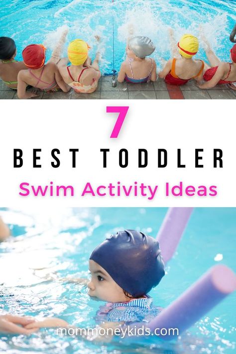 7 best toddler swim activity ideas to enjoy in the pool this summer. Great games and activities for your young children to do. Swimming Activities For Kids, Homeschool Summer, Outdoor Learning Activities, Toddler Swim, Summer Homeschool, Swim Practice, Favorite Activity, Toddler Swimming, Seasons Activities