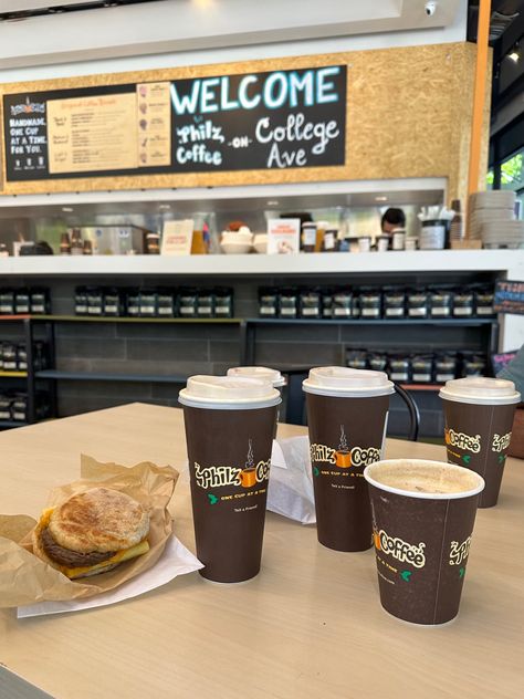 philz, coffee, latte, breakfast sandwich, UC berkeley, college campus, friends, coffee spread, brunch, college ave, california, summer vibes Berkeley College, Philz Coffee, Friends Coffee, Summer Coffee, California Summer, Uc Berkeley, College Campus, Coffee Latte, Breakfast Sandwich