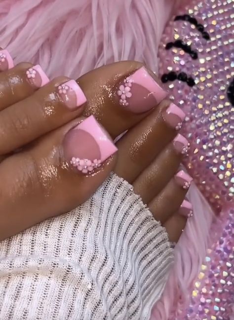 Pink Toe Nails, Pedicure Designs Toenails, Sanrio Aesthetic, Gel Toe Nails, Acrylic Toes, Acrylic Toe Nails, Pretty Toe Nails, Cute Toe Nails, Colored Acrylic Nails