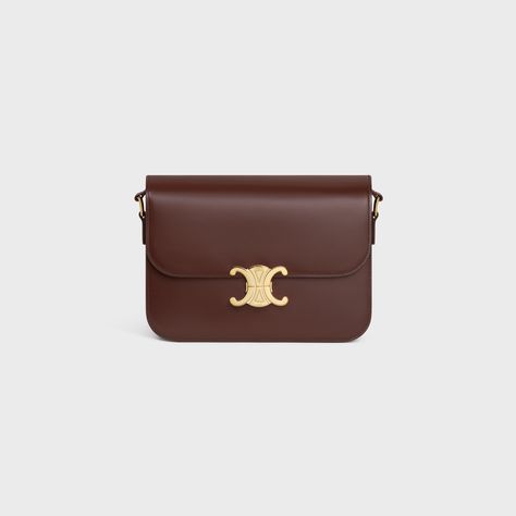 Classique Triomphe Bag in shiny calfskin Classique Triomphe Bag, Triomphe Bag, Limousine Car, Celine Triomphe, Fragrance Bottle, Party Style, New Fragrances, Office Fashion, Style Elegant