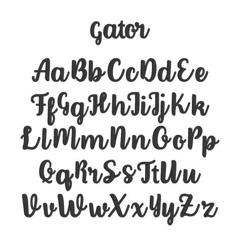 Cursive Bubble Letters Fonts, Abc Lettering, Cursive Letters Font, Font Fancy, Letras Cool, Font Aesthetic, Hand Lettering Alphabet Fonts, Font Cursive, Cool Font