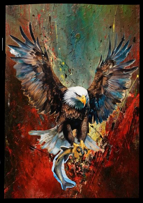 Eagle Painting Acrylic, Eagle Art, Bird Artwork, Painting Inspo, Seashell Art, Wildlife Art, Art Book, Spiritual Quotes, Eagles