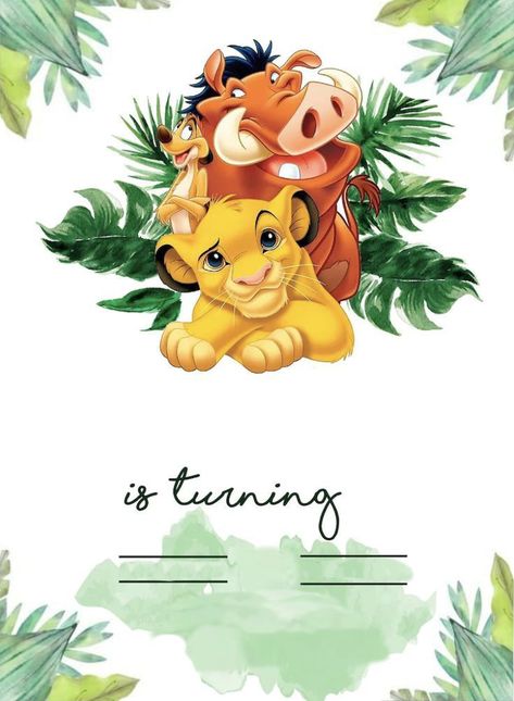 Simba Invitations Lion King Birthday, Simba Invitations, Lion King Birthday Party Invitations, Lion King Invitation, Lion Guard Birthday, Lion King Birthday Party Ideas, Lion Birthday Party, Lion King Theme, Lion King Party