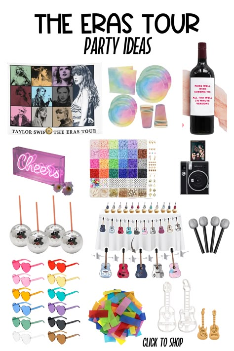 At Home Eras Tour, Taylor Swift 12 Birthday, Eras Tour Movie Night Ideas, Taylor Swift 11th Birthday, Eras Tour Viewing Party, Diy Taylor Swift Birthday Party, Era Tour Party Ideas, Eras Tour Movie Party, Taylor Swift Birthday Theme Party