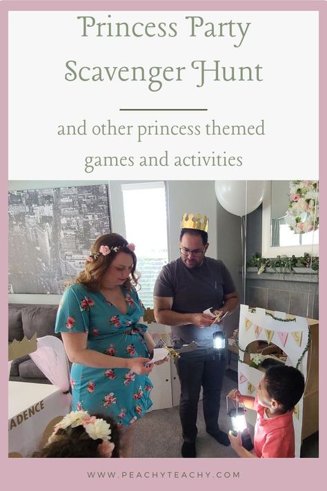 Princess Scavenger Hunt, Disney Themed Scavenger Hunt, Princess Party Games For Kids, Princess Scavenger Hunt Free Printable, Disney Princess Scavenger Hunt, Fairy Tale Scavenger Hunt, Princess Party Activities Games, Princess Party Scavenger Hunt, Disney Princess Birthday Party Games Activities