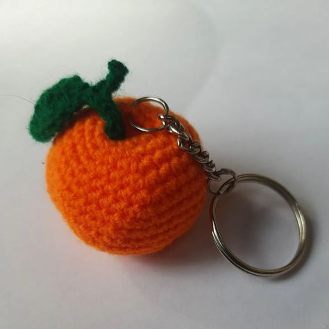 Orange crochet keychain 🍊 ●Single piece - Rs 305 . . . #crochetkeychain #crochet #orange #orangecrochet #orangecrochethandmade #handmade #handmadewithlove Crochet Orange, Crochet Keychains, Orange Crochet, Crochet Keychain, Single Piece, Keychains, Orange, Crochet