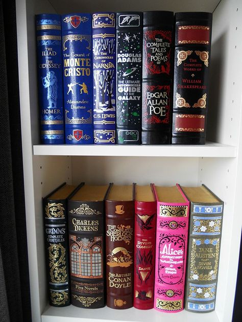 Leatherbound Classics, Bookstagram Ideas, Different Types Of Books, Barnes And Noble Books, Future Library, Pretty Books, Classic Novels, Edgar Allen, Hitchhikers Guide