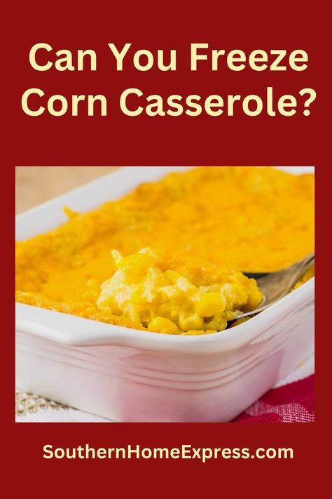 Frozen Corn Casserole, Easy Corn Casserole Recipe, Freezing Corn, Best Potluck Dishes, Easy Corn Casserole, Delicious Family Dinners, Slow Cooker Pork Chops, Corn Casserole Recipe, Ground Beef Dishes