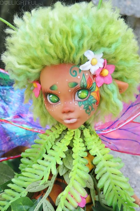 Dollightful Art, Dollightful Dolls, Doll Customs, Doll Customization, Clawdeen Wolf, Custom Monster High Dolls, Monster High Custom, Doll Diy Crafts, Monster High Repaint