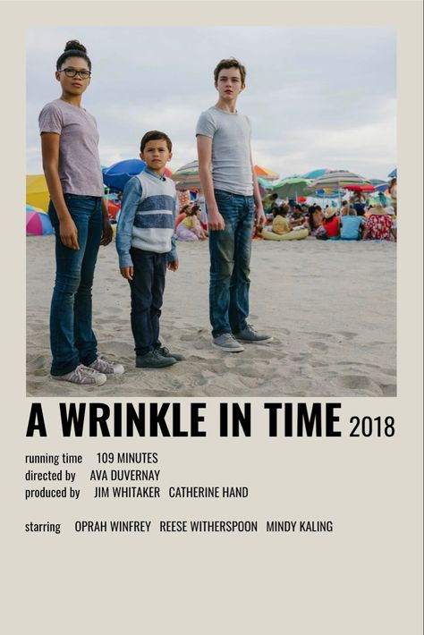 In Time Movie, Wrinkle In Time, Iconic Movie Posters, Movie Card, Film Posters Minimalist, A Wrinkle In Time, Childhood Tv Shows, Polaroid Poster, Film Posters Vintage