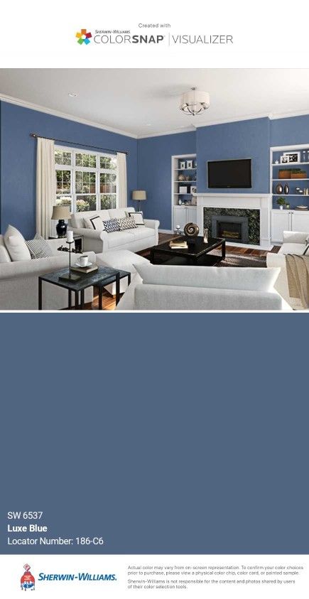 Luxe Blue - Sherwin Williams Sherwin Williams Wall Colors, Blue Sherwin Williams, Sherwin Williams Sea Salt, Interior Door Colors, Sherwin Williams Colors, Sherwin Williams Paint Colors, Bedroom Paint Colors, Bedroom Paint, Room Remodeling