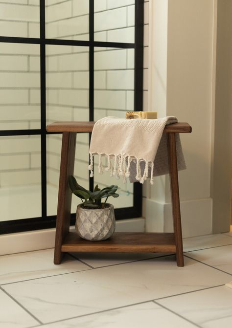 Dressing table in bathroom