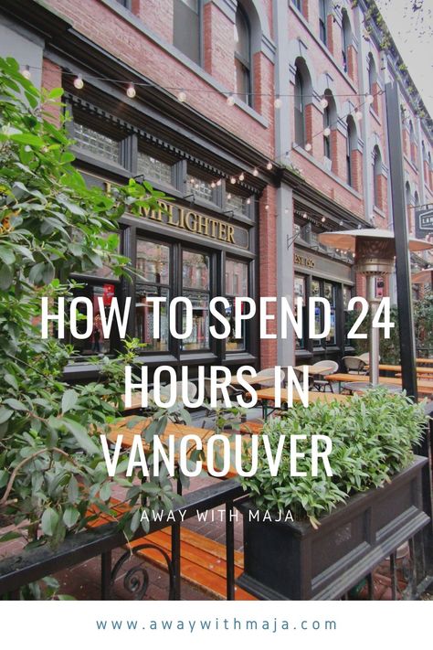 Discover how to spend 24 hours in Vancouver, including what to do and places to see with a limited amount of time in this fun city! Vancouver is one of the top places to see in British Columbia, and in Canada in general, and this city has a lot to see and do! This travel blog post shares what to do in Vancouver if you only have a short amount of time. From the best places to see and best things to do in Vancouver, check out this travel blog post for Canada travel and Vancouver travel! Trip To Vancouver Canada, Vancouver Spring Outfit, What To Wear In Vancouver Canada, What To Do In Vancouver Canada, Vancouver Museums, Things To Do In Vancouver Canada, What To Do In Vancouver, Trip Outfit Summer, Canada Train