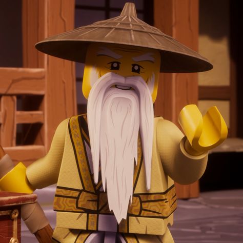 Ninjago: Dragons Rising S2E14 - Inside the Maze | tag(s): wu icon, wu pfp, ninjago icon, ninjago pfp Master Wu Ninjago, Wu Ninjago, Lego Ninjago Sensei Wu, Cole And Kai, Character Alignment, Ninja Lego, Sensei Wu, Ninjago Characters, Ninjago Pfp