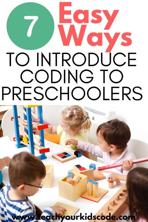 Preschool coding activities can set down the foundation for helping kids start to think like a computer programmer. Here are some super easy ways to introduce coding to preschoolers Preschool Coding, Preschool Technology, Toys For Preschoolers, Unplugged Coding Activities, Coding Activities, Technology Lesson Plans, Math Preschool, Coding Games, Coding Lessons