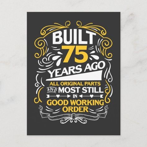 75th Birthday Invitations, Birthday Images For Men, 75 Birthday Cake, Happy 41st Birthday, 2024 Journal, Happy 75th Birthday, 75th Birthday Parties, 75th Birthday Gifts, Birthday Poems