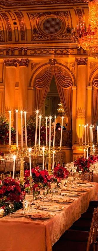 Winter Wedding Plaza Hotel Wedding, Beauty And The Beast Wedding Theme, Beauty And Beast Wedding, Beauty And The Beast Theme, Dream Wedding Reception, The Plaza Hotel, Red Wedding Theme, Classic Glamour, Wedding Venue Decorations