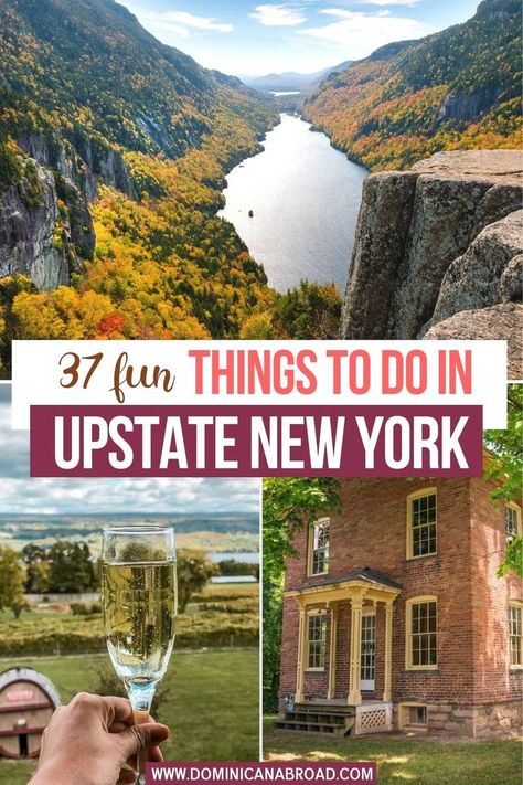 37 Fun Things to Do in Upstate New York New York Adventures, Upper State New York, Upstate New York Road Trip, Upper New York State Travel, New York Destinations, Things To Do In Upstate New York, Albany Ny Things To Do In, Upstate New York Bachelorette Party, Things To Do In Albany Ny