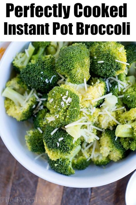 Perfect Instant Pot Broccoli every single time! Our favorite steamed vegetable side dish can now be cooked in a pressure cooker in no time at all. #instantpotrecipes #instantpot #broccoli #vegetables #sidedish #ninjafoodi #thetypicalmom #ninjafoodirecipes Instant Pot Veggies, Instant Pot Broccoli, Vegetable Side Dish, Healthy Instant Pot Recipes, Vegetable Side, Instant Pot Dinner Recipes, Easy Instant Pot Recipes, Insta Pot, Pressure Cookers