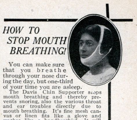 HOW TO STOP MOUTH BREATHING! (1922) http://www.vintag.es/2024/03/how-to-stop-mouth-breathing-1922.html #vintage #Startups Stop Mouth Breathing, Wim Hof Breathing Method, Mouth Breathing, Bad Breath Meme, Heavy Breathing Meme, Huge Hair, Bad Memories, Glamour Shots, Black And White Landscape