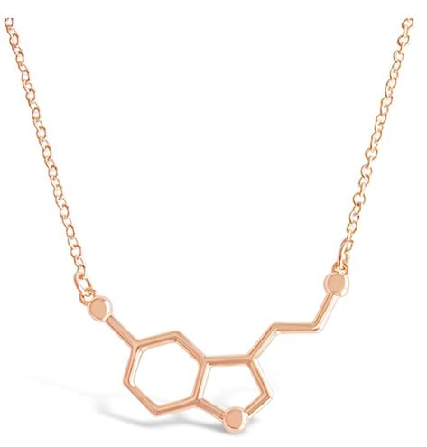 Molecule Jewelry, Serotonin Necklace, Serotonin Molecule, Chemistry Gifts, Molecule Necklace, Science Jewelry, Science Lover, Necklaces Pendant, Jewelry For Women