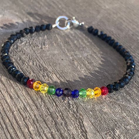 #loveislove #equalrights #gaypridejewelry #rainbowjewelry #prideanklet #pridebracelet Rainbow Anklet, Lgbtq Jewelry, Gay Pride Bracelet, Iridescent Background, Pride Bracelet, Bracelet Rainbow, Rainbow Jewelry, Rainbow Bracelet, Matching Jewelry