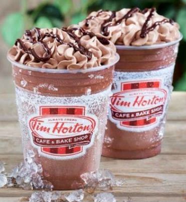 Tim Hortons Drinks, Tim Hortons Oreo Ice Cap Recipe, Tim Hortons Ice Cap, Tim Hortons Timbits, Tim Hortons Coffee, Frozen Hot Chocolate, Tim Hortons, Starbucks Drinks Recipes, Ben And Jerrys Ice Cream