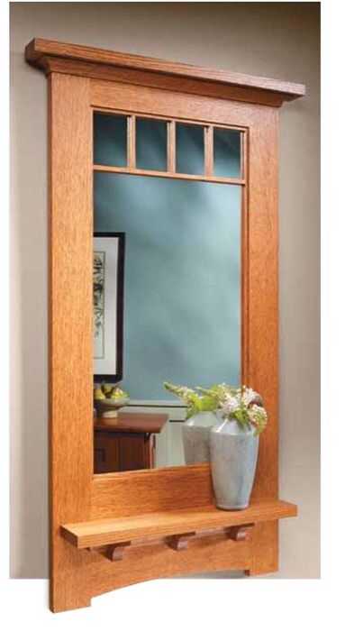 Mirror Craftsman Mirrors, Craftsman Style Bathroom, Woodsmith Plans, Mission Style Furniture, Mission Furniture, Kursi Bar, Craftsman Furniture, Arts And Crafts Furniture, Craftsman Style Home