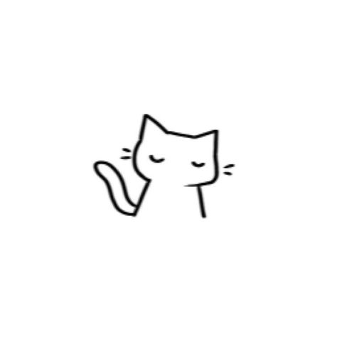 Cat Aesthetic Doodle, Cute Small Easy Doodles Cat, Cute Cat Drawings Simple, Cute Cat Doodles Aesthetic, Small Cats Drawing, Cute Small Cat Drawing, Mini Drawings Cat, Cat Small Drawing, Simple Cute Cat Drawing