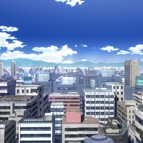 Mha Cityscape, My Hero Academia Landscape, My Hero Academia Background Scenes, Mha Places, My Hero Academia Background, Bnha Visuals, Mha Background, My Hero Academia Anime, Aesthetic Places