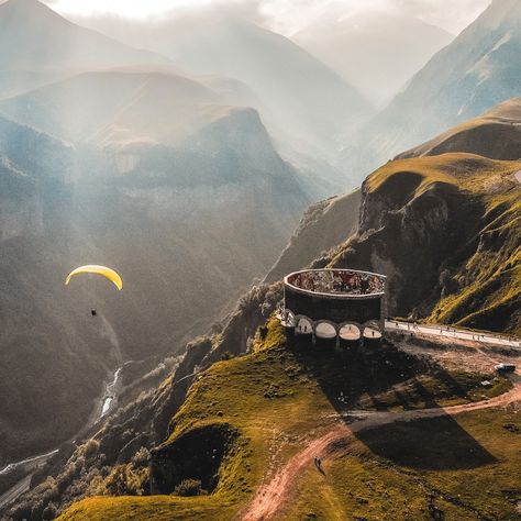 Republic of Georgia: Paragliding near the old coliseum.   #bigescape Georgian Quotes, Georgia Aesthetic, Georgia Europe, Republic Of Georgia, Georgia Photography, Batumi Georgia, Visit Georgia, Georgia Country, Europe Photography