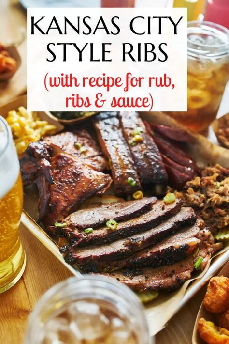 Easy To Make Kansas City BBQ Sauce & Rub Recipes - Travel In Missouri Kansas City Ribs Recipe, Kansas City Rib Rub Recipe, Kansas City Bbq Sauce Recipe, St Louis Ribs Recipe, Kansas City Bbq Sauce, St Louis Ribs, St Louis Style Ribs, Fall Off The Bone Ribs, Rib Rub Recipe