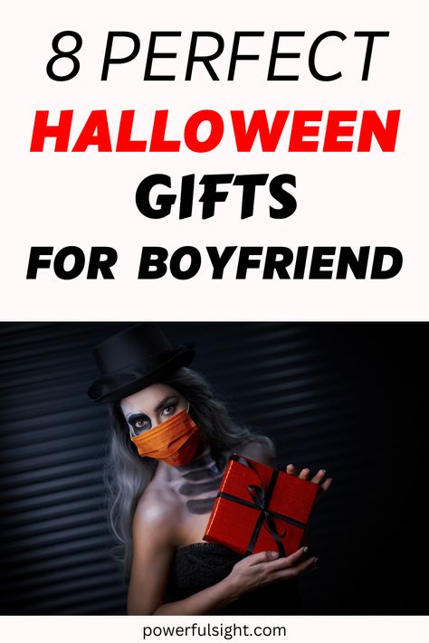 Looking for something special to give your boyfriend on Halloween? Here's a list of cute Halloween gifts for boyfriend. Halloween Gifts For Boyfriend, Cute Halloween Gifts, Surprises For Your Boyfriend, Halloween Themes Decorations, Unique Couple Halloween Costumes, Halloween Basket, Halloween Baskets, Cute Surprises, Spooky Movies