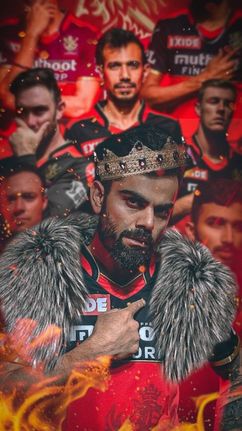 Rcb wallpaper/ poster Cricket Status, Australia Cricket Team, Virat Kohli Portrait Photography, Best Cartoon Shows, Hanuman Video, Ab De Villiers Photo, Best Photo Editing Software, Kohli Wallpapers, Virat And Anushka