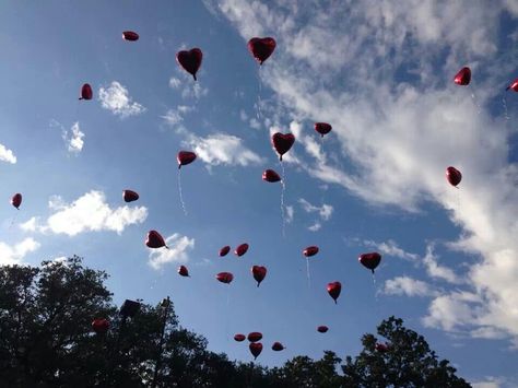 Release of balloons in memory of loved ones. Releasing Balloons To Heaven, Releasing Balloons In Memory, Balloon Release Memorial Ideas, Balloon Release Memorial, In Memory Of Loved Ones, Balloon Release, Memorial Ideas, Birthday In Heaven, Angel Babies