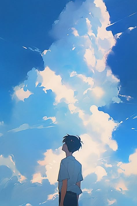 Fox Background, Sky Anime, Dreamy Artwork, Scene Art, Anime Pictures, Sky Art, Landscape Illustration, Cool Anime Pictures, Environment Concept Art