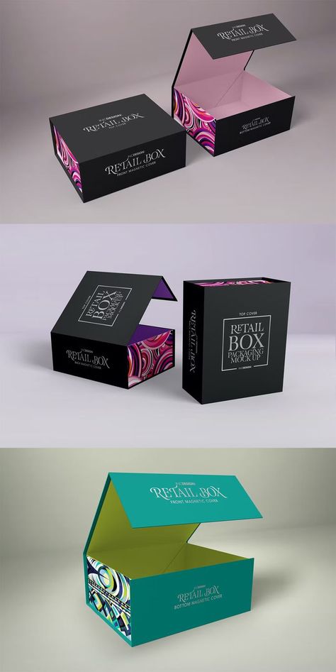 Retail Boxes Magnetic Box Packaging MockUp Magnetic Box Packaging Design, Display Box Packaging, Magnetic Box Packaging, Candle Box Design, Box Packaging Templates, Sevilla Spain, Packaging Template, Product Box, Gift Box Design