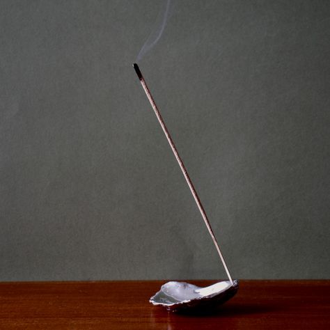 Introducing the Corey Ashford silver oyster shell incense holder. Function and poetry combined in a scent experience @civildawnstudio Oyster Shell, Incense Holder, Incense, The Globe, Poetry, Silver