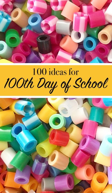 100 ideas for the 100th day of school 100th Day Of School Projects, 100 Days Of School Project Kindergartens, 100 Day Project Ideas, 100 Day Shirt Ideas, 100th Day Of School Crafts, 100s Day, Class Crafts, 100 Day Of School Project, Kindergarten Projects