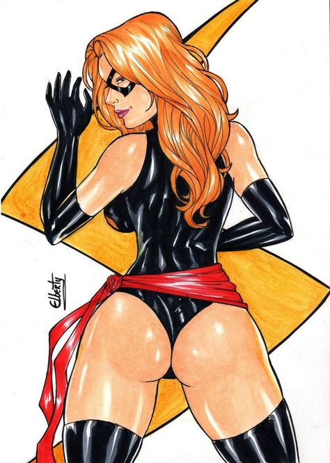 Ms Marvel Captain Marvel, Marvel Universe Art, Miss Marvel, Dc Comics Girls, Carol Danvers, Marvel Characters Art, Marvel Superhero Posters, Comic Art Girls, Comics Girls