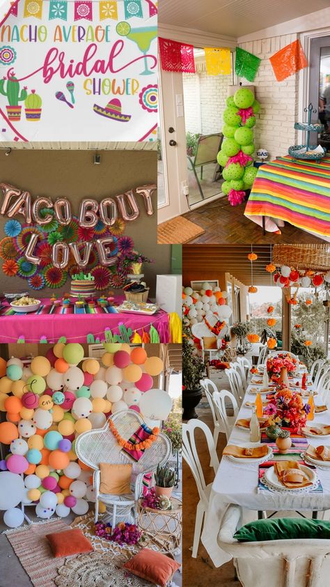 Lets Taco Bout a Fiesta Themed Bridal Shower 🎉 Bridal Shower Games Taco Theme, Bridal Shower Themes Fiesta, Taco Bout A Wedding Shower Ideas, Taco Bout Love Decorations, Spicy Bridal Shower Ideas, Wedding Shower Taco Bar Party Ideas, Bridal Shower Ideas Tacos And Margaritas, Wedding Shower Fiesta Theme, Nacho Bar Bridal Shower Ideas