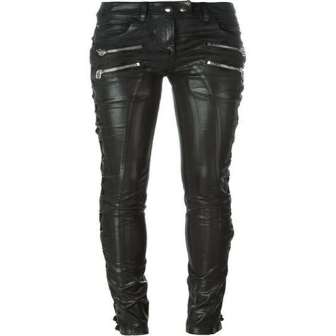 Elevate your style with these unique designer pieces! 🖤 From Italian leather pants to studded boots and jackets, we have everything you need for a rockin' wardrobe. #DesignerFashion #StuddedBoots #LeatherJacket #Fashionista 🌟 Lace Up Pants, Hippie Mode, Bike Pants, Biker Pants, Button Pants, Diy Vetement, Faith Connexion, Leather Pants Women, Biker Chic