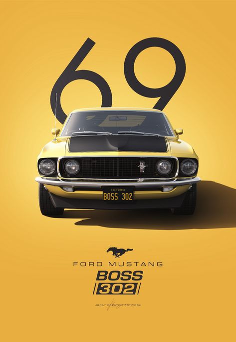 1969 Ford Mustang Boss 302 Artwork Cars Tokyo, Cars Expensive, 240z Datsun, Car Tesla, Wallpapers Cars, Ford Mustang 1969, Quotes Car, 60s Muscle Cars, Car Ferrari