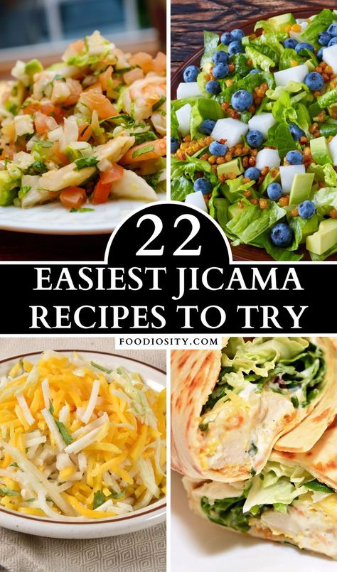 Vegan Jicama Recipes, Jicama Citrus Salad, How To Cook Jicama, Keto Jicama Recipes, Recipes With Jicama, Jicama Wraps Recipe, Hungry Root Recipes, Jicama Salad Recipes, Jimaca Recipes