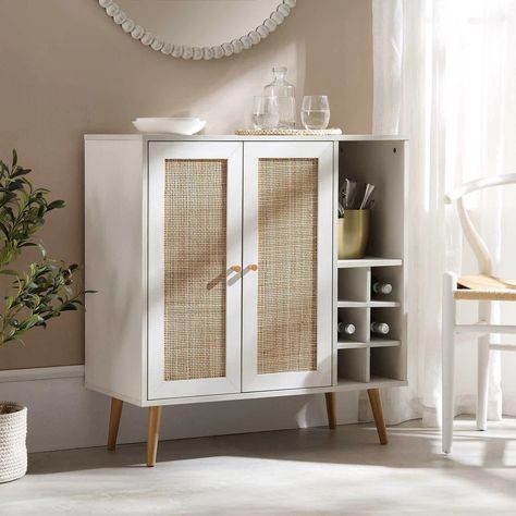 Indoor Rattan Furniture, Wood Door Handle, Folding Dining Chairs, Sideboard Drinks Cabinet, Cupboard Shelves, Kitchen Cupboard Designs, White Sideboard, Sofa Bed With Storage, Hallway Storage